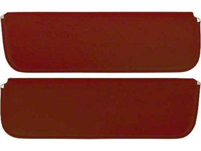 1956 Ford Pickup Sun Visors, New Style, Maroon Corinthian Grain Vinyl