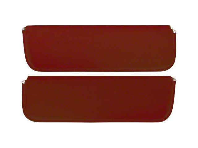 1956 Ford Pickup Sun Visors, New Style, Maroon Corinthian Grain Vinyl