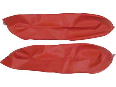 1956 Ford Thunderbird Armrest Covers, Fiesta Red LB31