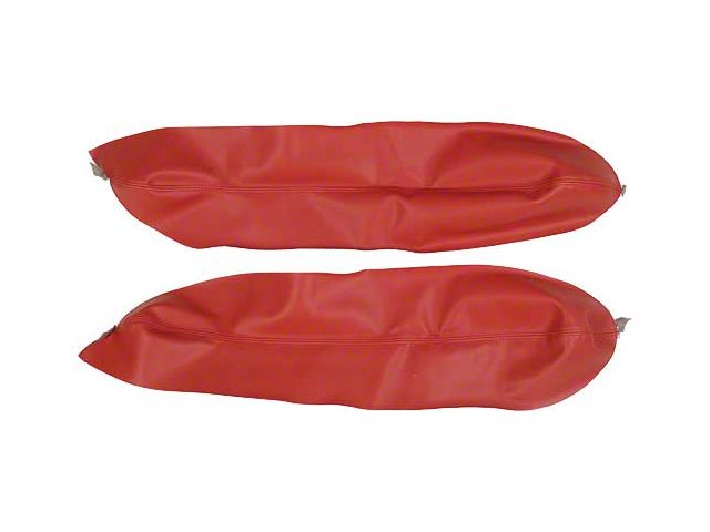 1956 Ford Thunderbird Armrest Covers, Fiesta Red LB31