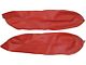 1956 Ford Thunderbird Armrest Covers, Fiesta Red LB31