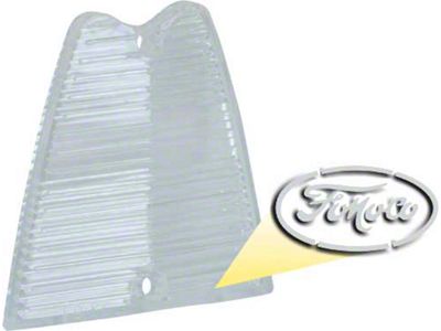 1956 Ford Thunderbird Back-Up Light Lens, With FoMoCo Logo (Fits Ford Fairlane body styles except 4-Door Victoria)
