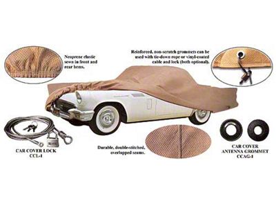 1956 Ford Thunderbird Car Cover, Polycotton