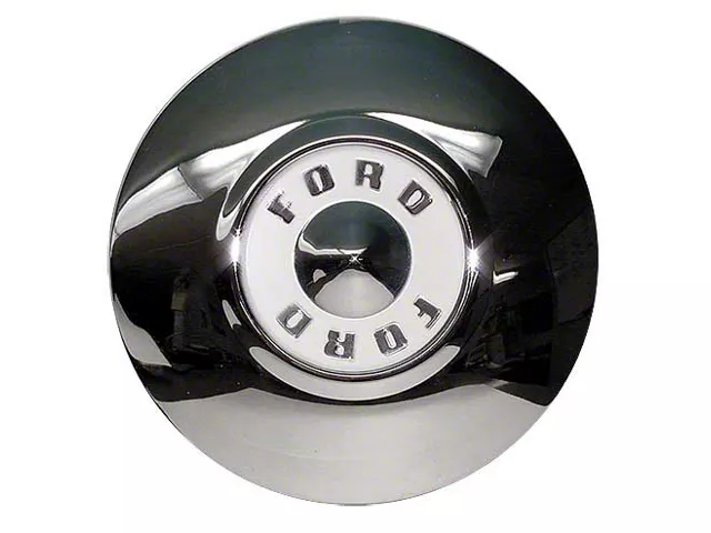 Hub Cap Only for Wire Wheel Cover; White (1956 Thunderbird)