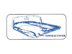1956 Ford Thunderbird Tonneau Cover, Fiesta Red