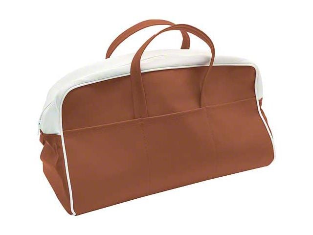 1956 Ford Thunderbird Tote Bag, Buckskin & White