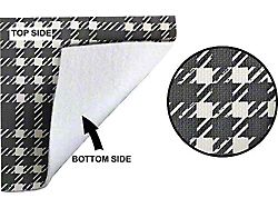Trunk Floor Mat/ Plaid/ Fleece Backed Vinyl/ 56 T-bird (Will also fit 1955 but is not correct)