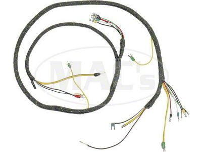 1956 Ford Thunderbird Headlight Crossover Wire, PVC Wire, With Generator & Turn Signal Wires, 19 Terminals