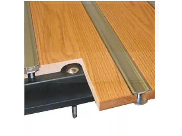 1957-1959 Chevy-GMC Bed Floor Kit, Oak with Hidden Mounting Holes, Aluminum Bed Strips and Hidden Fasteners, Longbed Stepside 97 inch