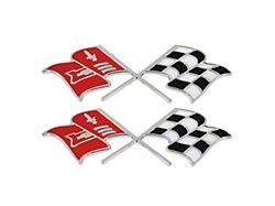 1957-1960 Corvette Crossed-Flags Emblems Side Cove (Convertible)