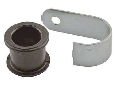 1957-1960 Ford Thunderbird Starter Cable Bracket, With Grommet, Mounts On Bell Housing