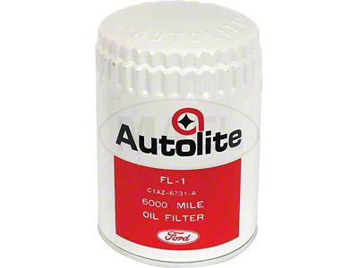 1957-1966 Ford Thunderbird Oil Filter, White Autolite