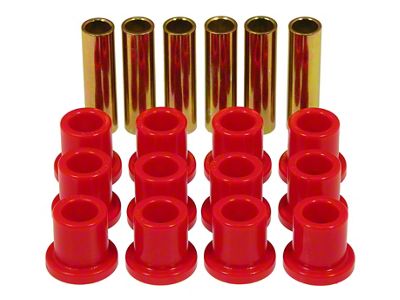 F-Series Urethane Spring & Shackle Bushings, Red, 1957-1972 (F-100 2WD)
