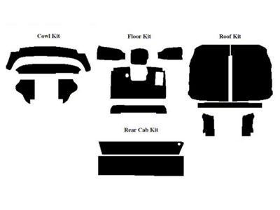 1957-60 Ford Pickup AcoustiSHIELD, Complete Cab Insulation Kit