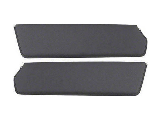 1957-60 Ford Pickup Sun Visors, New Style, Charcoal Corinthian Grain Vinyl