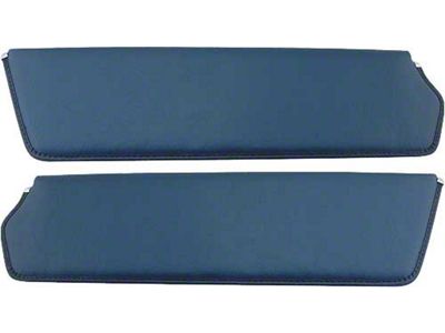 1957-60 Ford Pickup Sun Visors, New Style, Dark Blue Corinthian Grain Vinyl