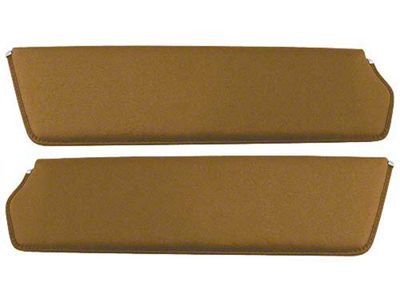 1957-60 Ford Pickup Sun Visors, New Style, Ginger Corinthian Grain Vinyl