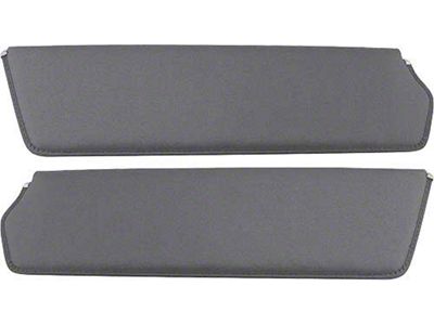1957-60 Ford Pickup Sun Visors, New Style, Gray Corinthian Grain Vinyl