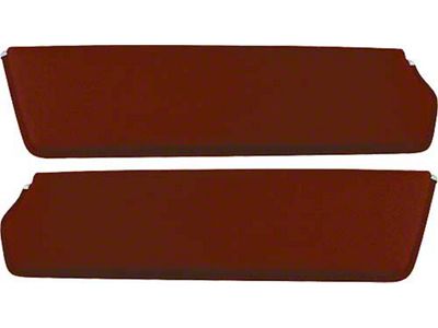 1957-60 Ford Pickup Sun Visors, New Style, Maroon Corinthian Grain Vinyl
