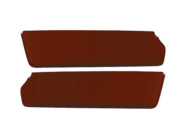 1957-60 Ford Pickup Sun Visors, New Style, Maroon Corinthian Grain Vinyl