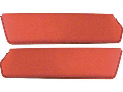 1957-60 Ford Pickup Sun Visors, New Style, Red Corinthian Grain Vinyl