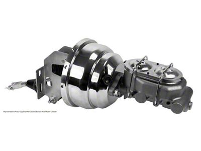 1957-72 Ford F100 Pickup Chrome Master Cylinder-Booster Kit-1-1/ Inch Bore