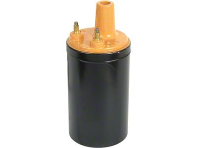 Ignition Coil/ 12volt/ 1.5 Ohm/ Black With Mustard Top