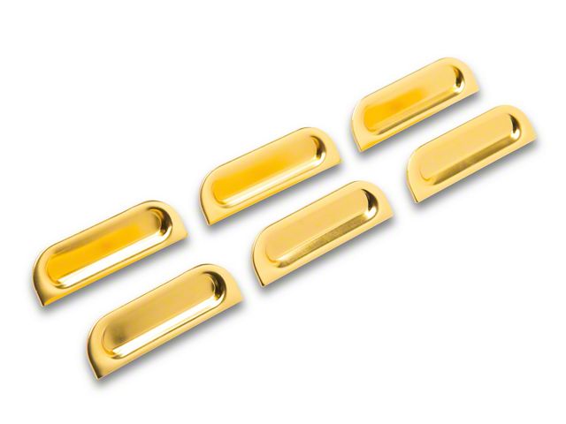Front Fender Louvers; Gold (1957 Bel Air)