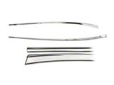 1957 Chevy Bel Air Or 210 2-Door Quarter Moldings Stainless Steel Lower