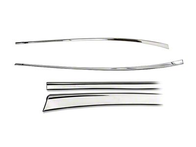 1957 Chevy Bel Air Or 210 2-Door Quarter Moldings Stainless Steel Lower