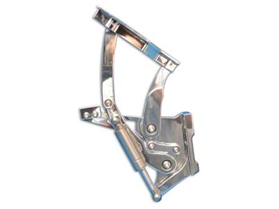 Billet Aluminum Hood Hinges; Polished (1957 150, 210, Bel Air, Nomad)