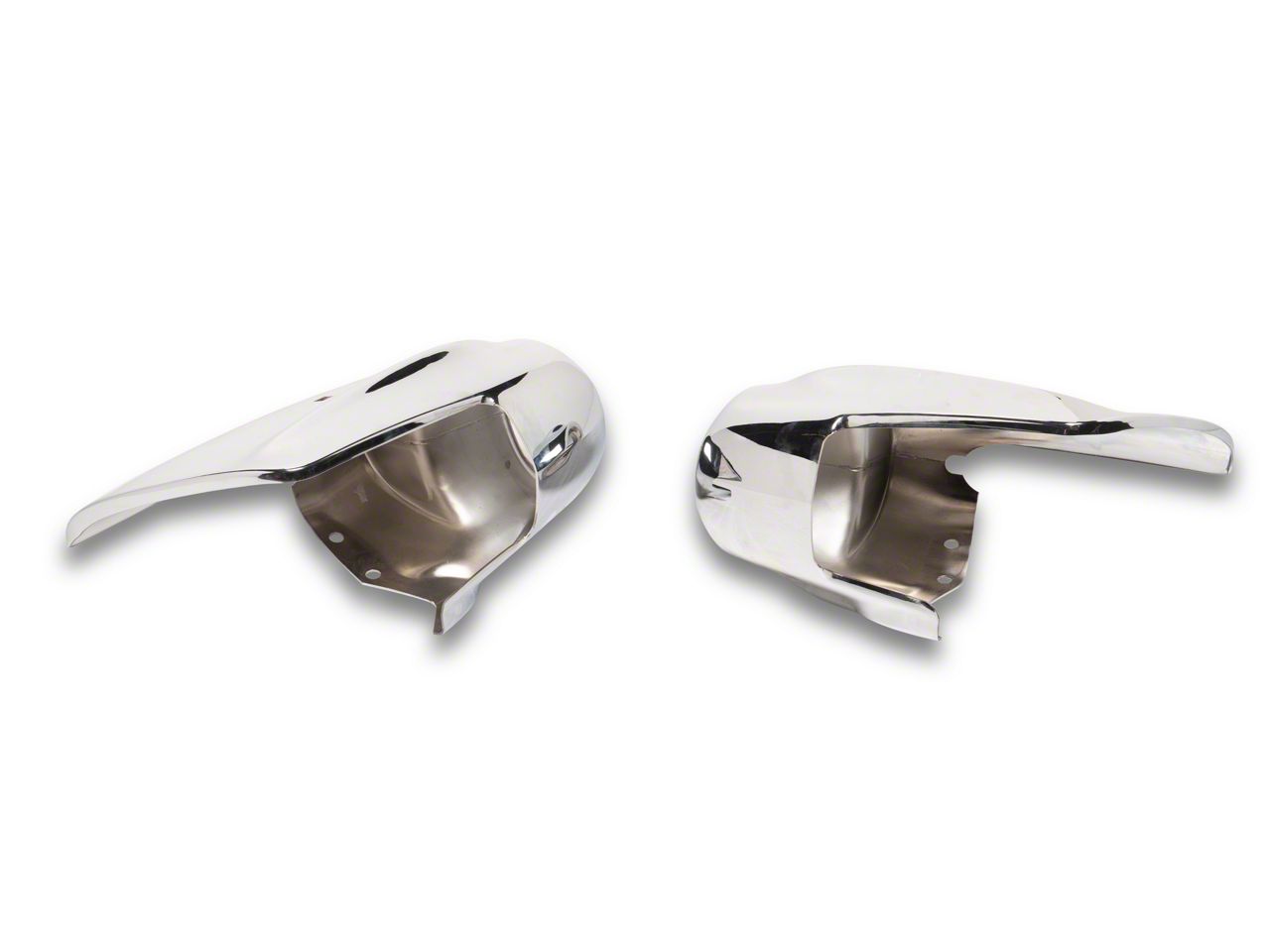 OPR Ecklers Rear Bumper Ends; Chrome CHLBP06R-C (1957 150, 210
