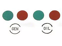 1957 Chevy Dash Indicator Light Lens Set