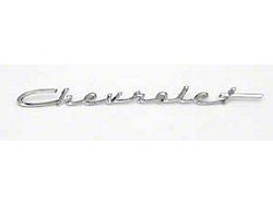 Dash Script Emblem, w/ Chevrolet Word (1957 Chevy 150; 56-57 Chevy 210)