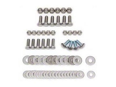 1957 Chevy Front Bumper Bolt Hardware Kit Stainless Steel