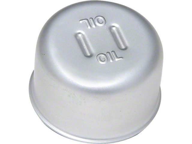 1957 Chevy Hi-Performance Oil Cap, Vented, V8, Silver