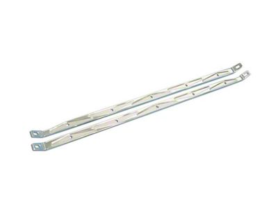 Chevy Hood Brace Supports, Billet, Machine Finish, 1957
