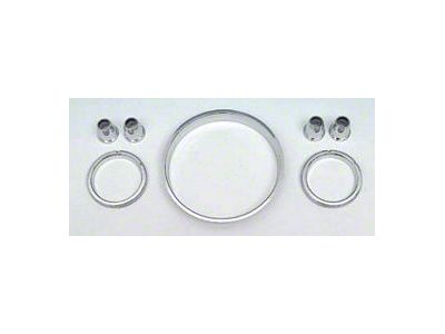 Instrument Cluster Bezel Set,Chrome,1957