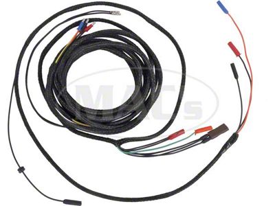 1957 Ford Thunderbird Body Wiring Harness, PVC Wire, 16 Terminals, Manual Transmission (For cars with a manual transmission)