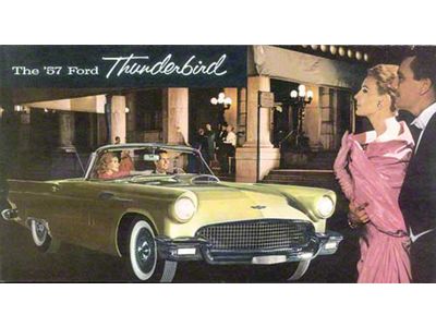 1957 Ford Thunderbird Dealer Sales Foldout Brochure