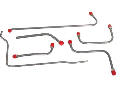 1957 Ford Thunderbird Fuel And Vacuum Line Set, Steel