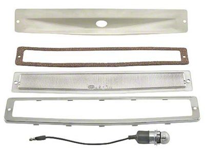 1957 Ford Thunderbird Rear License Plate Light Assembly, 12 Volt