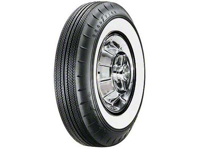 1957 Ford Thunderbird Tire, 750 X 14, 2-1/4 Whitewall, Tubeless, Goodyear Custom Super Cushion