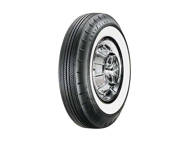 1957 Ford Thunderbird Tire, 750 X 14, 2-1/4 Whitewall, Tubeless, Goodyear Custom Super Cushion