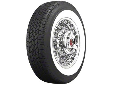 1957 Ford Thunderbird Tire, 750 X 14, 2-1/4 Whitewall, Tubeless, Coker Classic