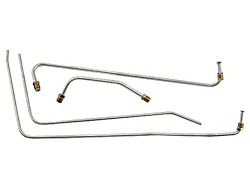 Fuel & Vacuum Line Set, 4 Piece Set, Stainless Steel, Except E Code 312 With Dual 4 Bbl Carbs Or F Code Supercharged 312 (1957 Ford Thunderbird)