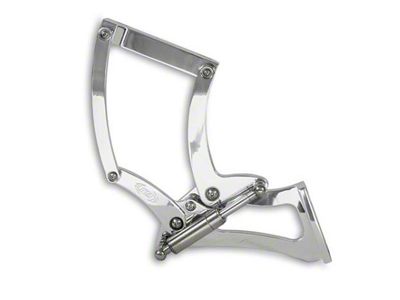 1958-1959 Chevy Truck Billet Aluminum Hood Hinges, Clear Protective Coating, Steel Hood