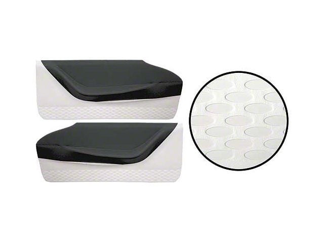 1958-1959 Ford Thunderbird Door Trim Panels, Black 1 & White 2, Trim Code 8H or XH