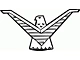 Upper Grille Panel Emblem/ 58-59 T-bird