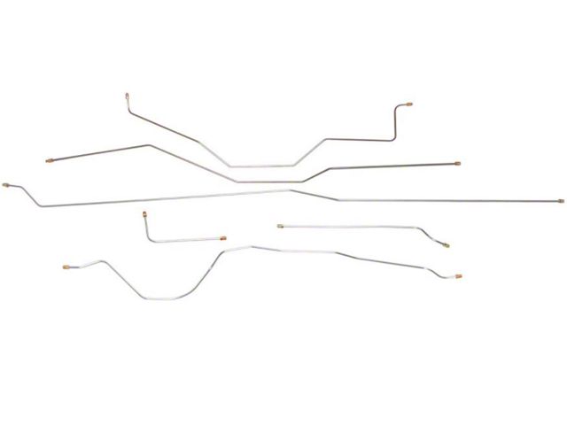 1958-1959 Chevy-GMC Truck 2/4WD Standard Cab Shortbed Manual Drum Brake Line Set 6pc, Stainless Steel